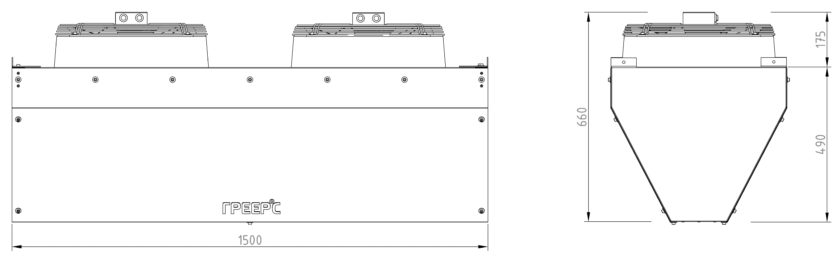 日東工業 自立制御盤キャビネット 基台なしタイプ 鉄製基板付 両扉 横1400×縦1900×深250mm E25-1419A-N - 3